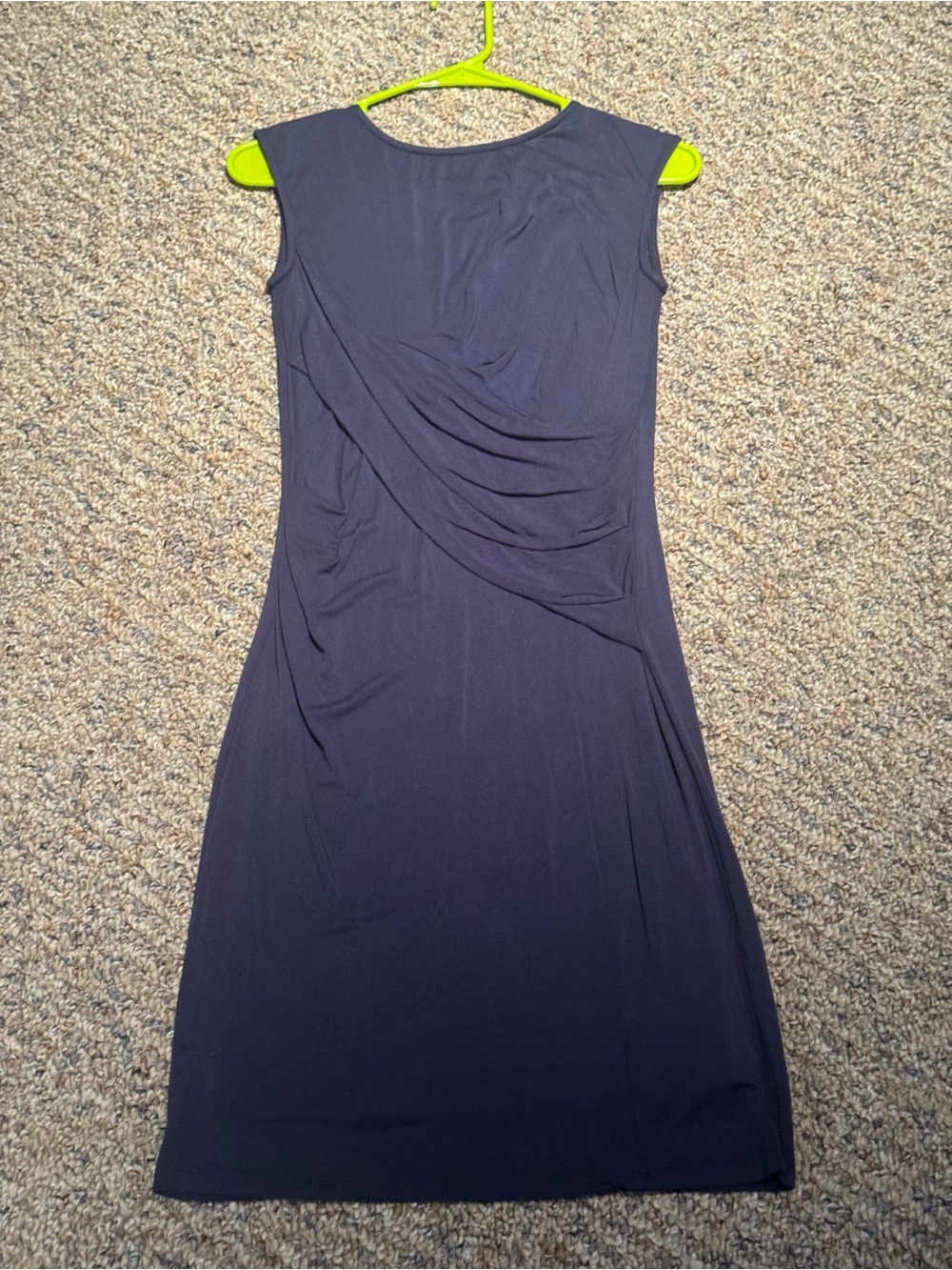 Kut from the Kloth Navy Sleeveless Midi Dress with Draped Detail, Size 0, Cute!